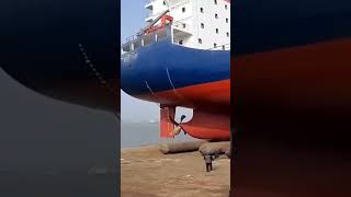 Launch of ships into the ocean. கடலில் கப்பல் இறக்கப்படும் தருணங்கள்