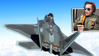 FLYING THE F-22 RAPTOR (WORLD'S BEST FIGHTER JET) - Microsoft Flight Simulator Top Gun