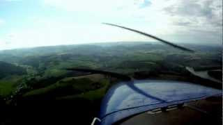 Cessna 172 Gusty Landing at Meschede-Schüren (EDKM)