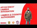 Api Gateway Lambda Integration, Lambda and Cognito Authorizers