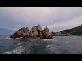 boat tour around hongdo island 홍도 south korea