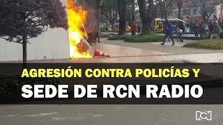 Nuevo ataque contra las instalaciones de RCN Radio en medio de marchas estudiantiles | Noticias RCN