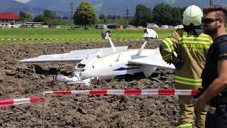 Segelflugzeug stürzt in Wals ab