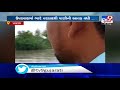 dumper gets stuck in flowing waters of asaldi dip in harij tv9news