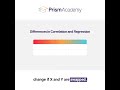 Differences Between Regression and Correlation