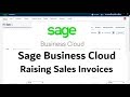 Sage Business Cloud Accounting - Tutorial - Raising Sales Invoices #learnsage #sagebusinesscloud