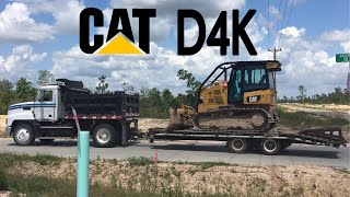 Loading and moving a CAT D4K 2 LGP dozer