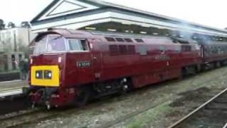 Western  Class 52 - Leaves Exeter St Davids