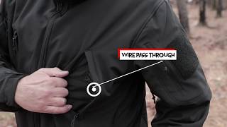 Concealed Carry Soft Shell Tactical Jacket Detail Product Breakdown from Rothco