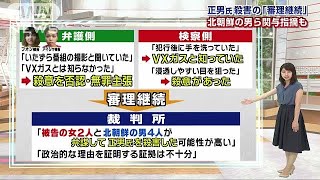 北朝鮮の男ら関与指摘も　正男氏殺害「審理継続」(18/08/16)