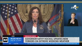 Gov. Kathy Hochul update on flooding, severe weather in New York