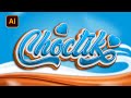 3d Text Effect in Illustrator - Unique & Modern Style ChocTik Text Effect