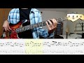 Red Hot Chili Peppers - Dani California BASS COVER + PLAY ALONG TAB + SCORE