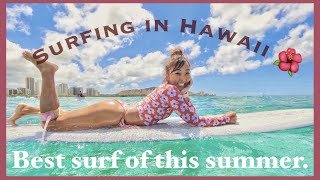 〖ハワイサーフィン4K〗神回♥️これぞ、ハワイのサーフィン🤙🌈🌴この夏のベストライド炸裂🏄‍♀️