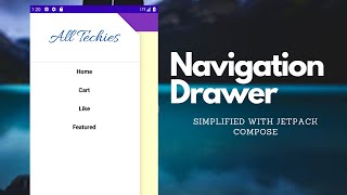 Navigation Drawer with the Next Generation UI Toolkit - Jetpack Compose