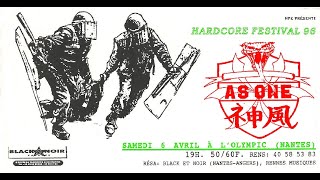 AS ONE (Fr) Live Nantes, Hardcore festival 1996 @ L'olympic 06 04 1996