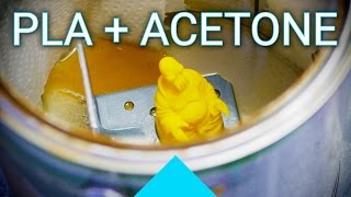 Does Acetone also work for welding and smoothing PLA 3D printed parts?