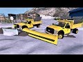 Farming Simulator 17 Snow Plowing With Ford F-550 Super Duty & Freightliner Plow Truck