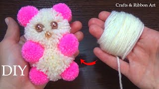 Amazing Teddy Bear Making Idea with Wool - Super Easy Teddy Make at Home - How to Make Teddy Bear