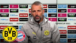 "Werden um diesen Titel kämpfen!" | PK mit Marco Rose | BVB - FC Bayern München | Supercup 2021
