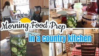 Cozy Morning in the Kitchen Prepping Food for the Week | Refrigerator Foods \u0026 Homemade Snacks