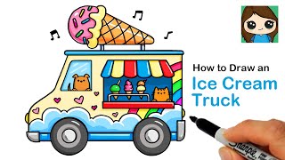 How to Draw an Ice Cream Truck 🍨 Summer Art Series #10