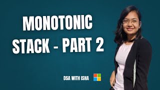 Monotonic Stack - part 2
