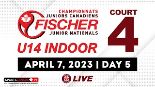 2023 Tennis Canada Fischer U14 Indoor National Championships 🎾 Court 4  [April 7, 2023]