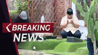 BREAKING NEWS - Prabowo Subianto Ziarah ke Makam Sang Ayah di TPU Karet Bivak, Jakarta