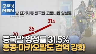 중국발 양성률 31.5%…홍콩·마카오발도 검역 강화 [굿모닝 MBN]