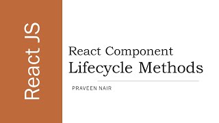 #4 - React Component Lifecycle Using Class