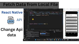 Update data in API 🔥 | Json local File in react native | react native