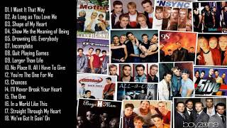 Greatest Boybands Ever  Popular 90s & 2000s Boy Band Hits -  Backstreet Boys, Boyzone, Westlife