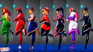 Fortnite Slurp The Internet Emote Showcase With Top Thicc Girl Skins π New Kim Kardashian Dance π 4K