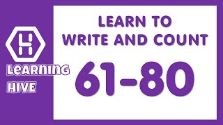 Learning Numbers | Learn to write 61-80 | Counting 61 to 80