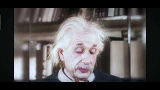Einstein explaining E=mc² by himself (Original colour video)