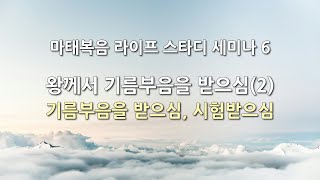 마태복음 라이프 스타디 세미나 6 - 왕께서 기름부음을 받으심(2) ― 기름부음을 받으심, 시험받으심