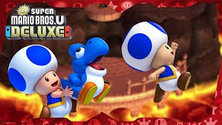 New Super Mario Bros. U Deluxe ᴴᴰ | World 8 (All Star Coins) Solo Blue Toad