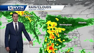 Locally heavy rain through Friday