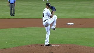 WSH@MIA: Chen opens the game with a strikeout