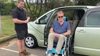 Toyota Porte 2012 Wheelchair Accessible Vehicle with Push Chair