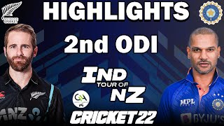 India vs New Zealand 2nd ODI || Full highlights 2022 || ind vs nz odi || Cricket22