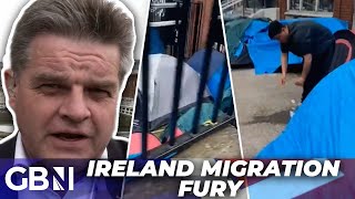 Irish locals 'sprayed with PEPPER SPRAY' in migration protests as tensions RISE