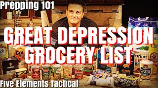GREAT DEPRESSION GROCERY LIST | PREPPING FOR BEGINNERS | WHAT TO STOCK UP ON NOW | FOOD SHORTAGES