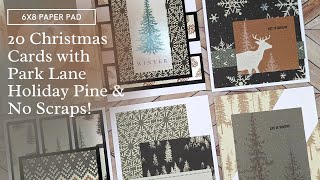 20 Christmas and Winter Cards with JoAnn Park Lane Holiday Pine