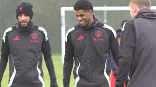 Amorim and Rashford all smiles at Europa League training ahead of Rangers clash | Soccer | WSS