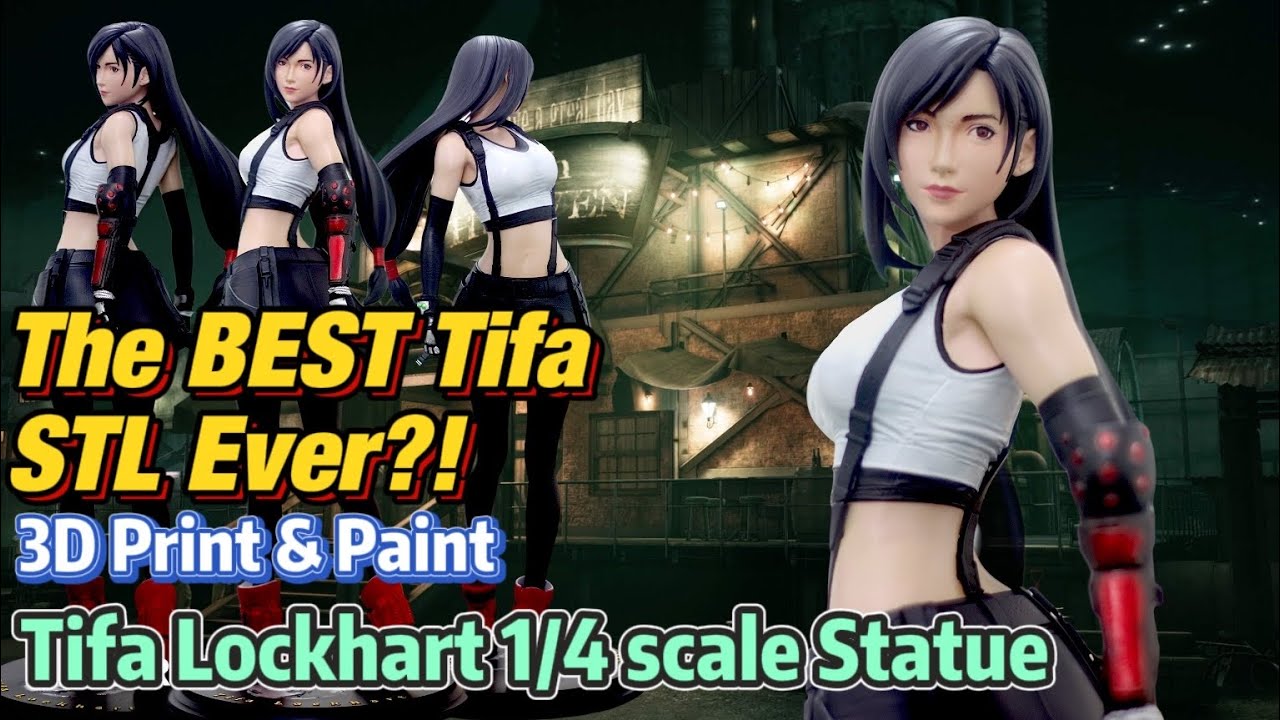 Tifa Lockhart 2 | 3D Print & Paint - Final Fantasy 7: Remake (Not Pink ...