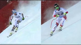 Lindsey Vonn vs Lara Gut (Garmisch-Partenkirchen FIS SKI Ladies' downhill)