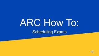 AIM ARC Tutorial - Scheduling Exams