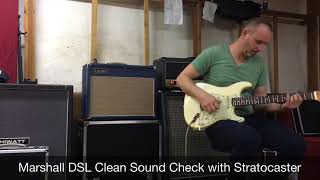 Marshall DSL clean tone test with Fender Stratocaster